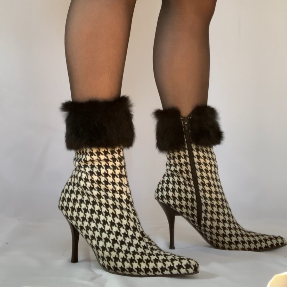 Houndstooth Booties